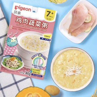 Pigeon 贝亲 婴幼儿辅食粥 鸡肉蔬菜味 80g