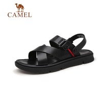 限尺码：CAMEL 骆驼 男士牛皮凉鞋 A822211852