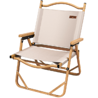午憩宝 户外折叠椅 卡其色 大号 航空铝合金架