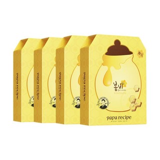 Papa recipe 春雨 黄色蜂蜜面膜 黄春雨4盒（共40片） 补水保湿 敏感肌可用