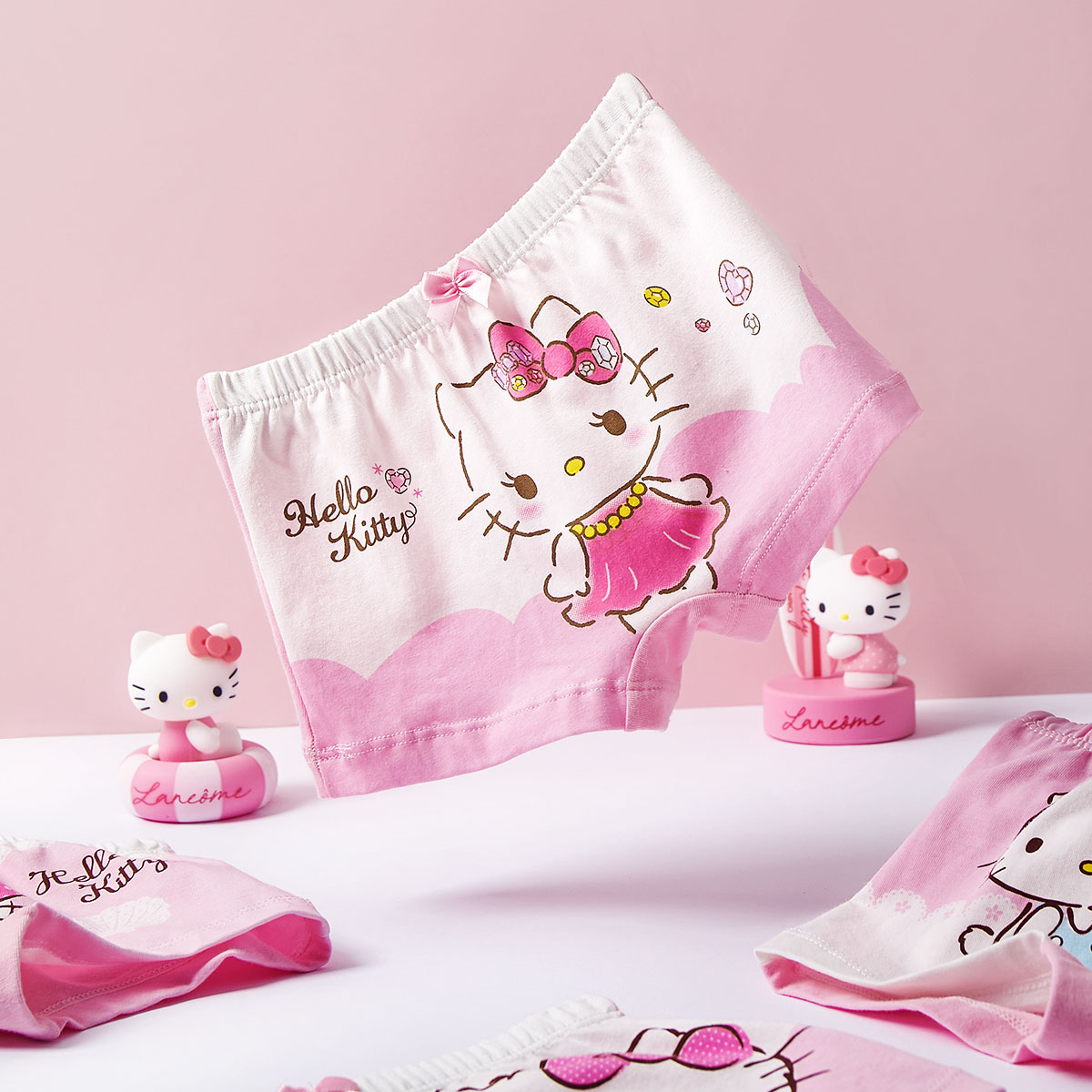 凯蒂猫Hello Kitty 女童平角内裤 4条装