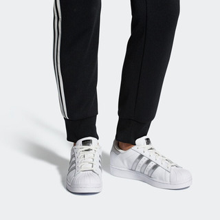 adidas ORIGINALS Superstar W 女子休闲运动鞋 AQ3091 白银色 39