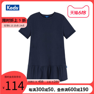 Keds旗舰店女休闲甜美网球连衣裙WA62242 M 藏青