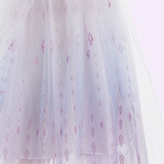 Disney 迪士尼 冰雪奇缘联名系列 HXM028 女童连衣裙 紫色 150cm