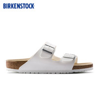 BIRKENSTOCK软木拖鞋男女同款进口时尚拖鞋女Arizona系列 白色-正常版0552681 40