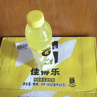 GATORADE 佳得乐 运动饮料 柠檬味 600ml*15瓶