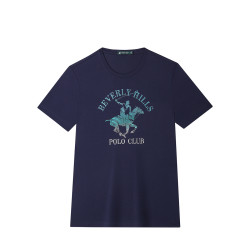 beverlyhillspoloclub比华利保罗马术字母印花夏季新款棉质舒适男式
