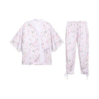 Aimer 爱慕 池夏花语系列 女士家居服套装 AM467491 紫色印花 165