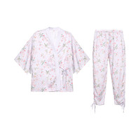 Aimer 爱慕 池夏花语系列 女士家居服套装 AM467491 紫色印花 170