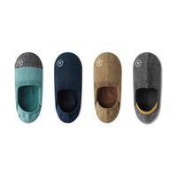 Bananain 蕉内 男士船袜套装 4P-BS500E-wZtx 4双装(湖青并色+藏蓝+深驼+深花灰黄跟) 大码