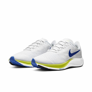 NIKE 耐克 Air Zoom Pegasus 37 男子跑鞋 BQ9646-102 白色/赛车蓝/明黄 40