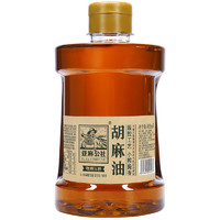 亚麻公社 胡麻油909ml/桶热榨亚麻籽油适合炒菜的食用油