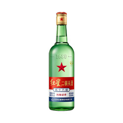 红星 二锅头 纯粮清香 56%vol 清香型白酒 500ml 单瓶装