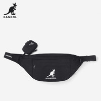 KANGOL 官方三合一腰包2022新款百搭学生帆布斜跨包运动休闲胸包潮