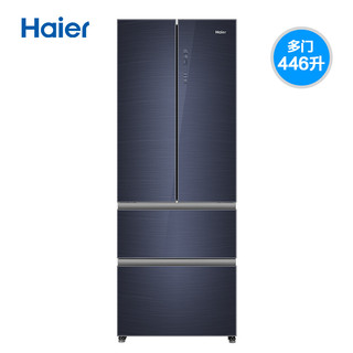 Haier 海尔 BCD-446WBCK法式多门四门变频风冷大冷冻家用电冰箱 一级风冷变频446升 BCD-446WBCK