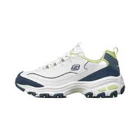 SKECHERS 斯凯奇 D'Lites 1.0 女子休闲运动鞋 13167/WNVL 白色/海军蓝色/柠檬色 36