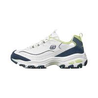 SKECHERS 斯凯奇 D'Lites 1.0 女子休闲运动鞋 13167/WNVL 白色/海军蓝色/柠檬色 37.5
