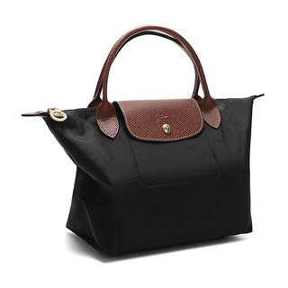 LONGCHAMP 珑骧 Le Pliage系列 ORIGINAL 女士手提包小号 L1621089001 黑色