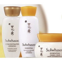 Sulwhasoo 雪花秀 明星水乳霜体验装 (滋养生人参参凝水15ml+滋盈肌本养颜乳15ml+滋盈肌本紧致紧致面霜5ml+60元回购券)