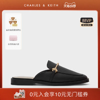CHARLES & KEITH CHARLES＆KEITH22春夏新款CK1-70380912女士金属装饰粗跟穆勒鞋