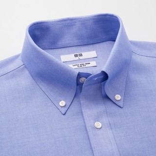 UNIQLO 优衣库 男士长袖衬衫 448299 湖蓝色 XL