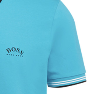 Hugo Boss 雨果博斯 男士短袖POLO衫 50412675 蓝色/黑色 XL