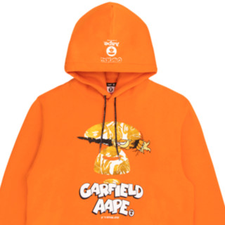 Aape X Garfield 男士连帽卫衣 AAPSWM9531XXH 橙色 L