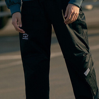 GXG 生活系列 男士休闲工装裤 GY102129E 加绒款 黑色 3XL