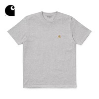 carhartt WIP 经典金色LOGO刺绣短袖T恤 CHXTEI026391F