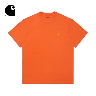 carhartt WIP 经典金色LOGO刺绣短袖T恤 CHXTEI26391XC