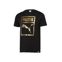 PUMA 彪马 男子运动T恤 576437-51 黑色 S