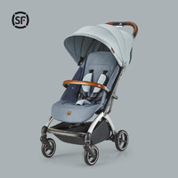 gb 好孩子 婴儿车推车可坐可躺 宝宝遛娃 避震轻便 折叠推车 灰色 D852