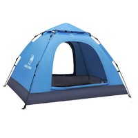 CAMEL 骆驼 全自动野营帐篷 A9S3H8103 蓝色 200*200*130cm 3-4人