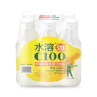 NONGFU SPRING 农夫山泉 水溶C100 复合果汁饮料 柠檬味 445ml*6瓶