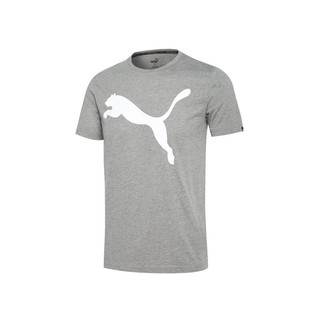 PUMA 彪马 ESS BIG CATH EATHER TEE 男子运动T恤 593040-88 海狸灰 S