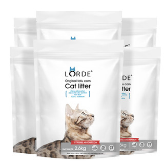 LORDE 里兜 豆腐猫砂 2mm 2.6kg*6袋 原味