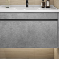 VINDAZ 卫达斯 WDZ-YG01 实木浴室柜+抽拉龙头 灰色 80cm 智能款