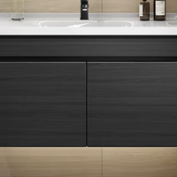 VINDAZ 卫达斯 WDZ-YG01 实木浴室柜+抽拉龙头 黑色 80cm 智能款