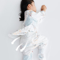 米乐鱼 儿童睡袋婴儿防踢被神器中大童空调房纱布睡袋春秋宝宝睡袋