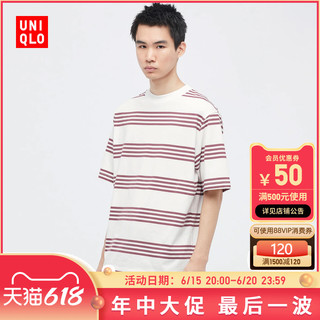 UNIQLO 优衣库 男装 条纹T恤(短袖) 447527