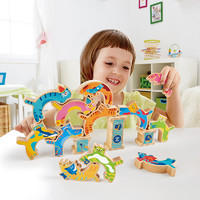 Hape 淘气猫堆堆乐叠叠高积木木制大块3-6岁男女孩儿童益智力玩具