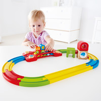 Hape 火车轨道感知套1岁+儿童益智玩具宝宝婴幼儿男孩木质模型套装