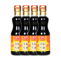 JIAJIA 加加 金标生抽酱油 245ml*4瓶