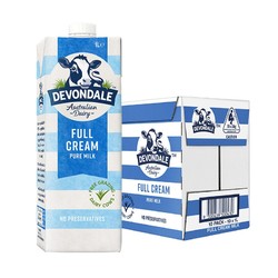 DEVONDALE 德运 原装进口全脂纯牛奶 1L*10盒