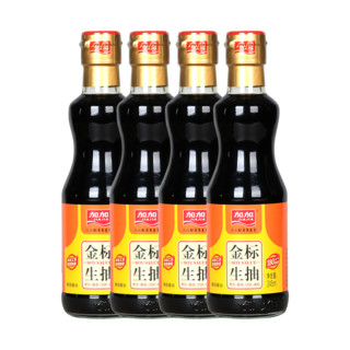 加加金标生抽酱油245ml*4瓶家用调味料