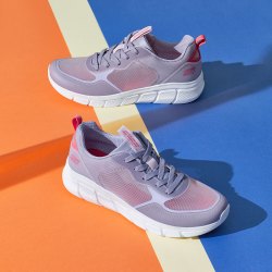 skechers斯凯奇女鞋子女舒适透气网面鞋女轻质休闲鞋女运动鞋女