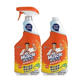 Mr Muscle 威猛先生 厨房重油污净 500g+500g替换装 清爽柠檬