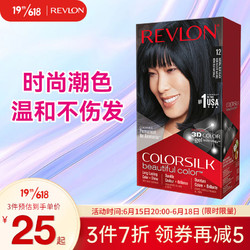 REVLON 露华浓 染发剂 丽然12#自然蓝黑色130ml