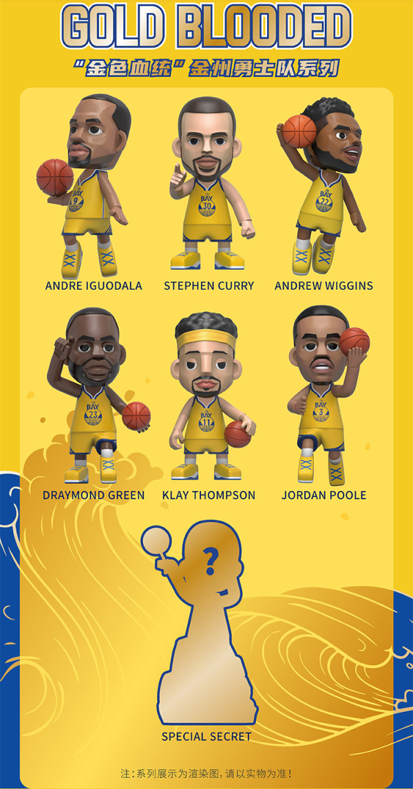 aceplayer王牌化身nba金色血统金州勇士队系列潮流盲盒