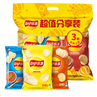 plus会员：Lay's 乐事 原切马铃薯片大礼包 210g